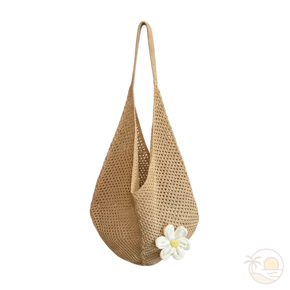 sac de plage tissu beige