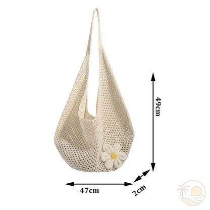sac de plage tissu blanc dimensions