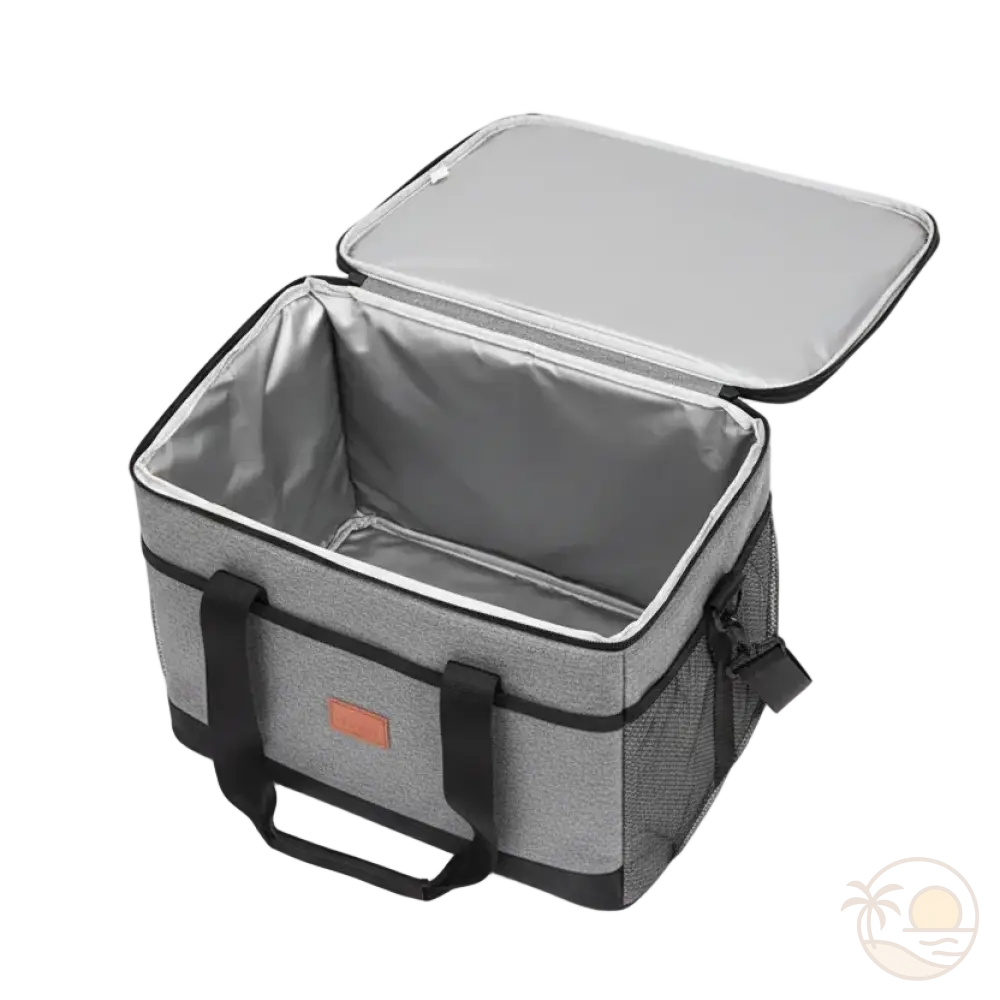 sac isotherme plage ouvert vide
