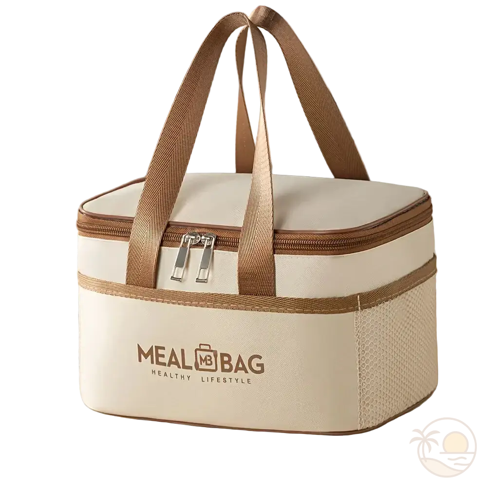 sac isotherme repas beige petite capacite