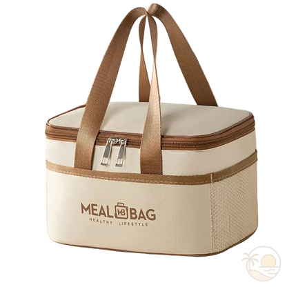 sac isotherme repas beige petite capacite