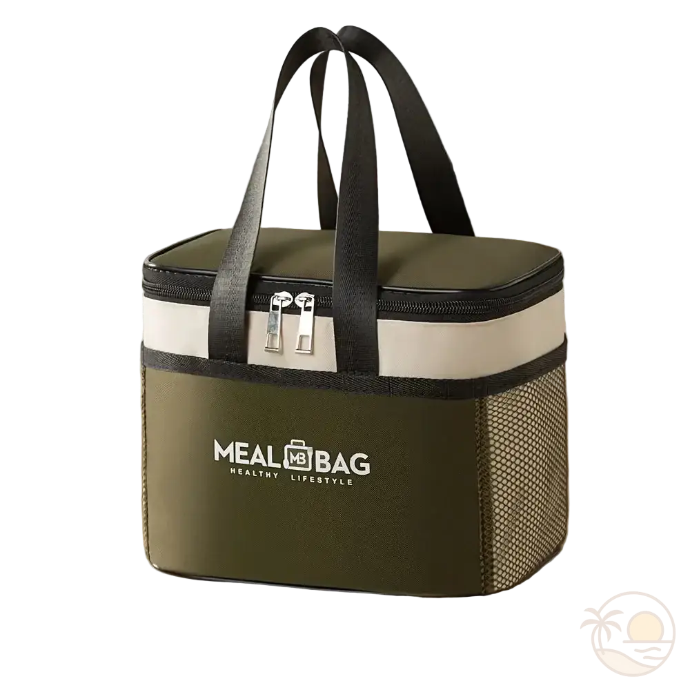 sac isotherme repas vert moyenne capacite