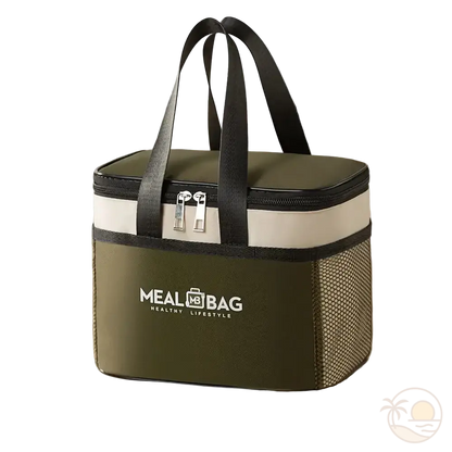 sac isotherme repas vert moyenne capacite