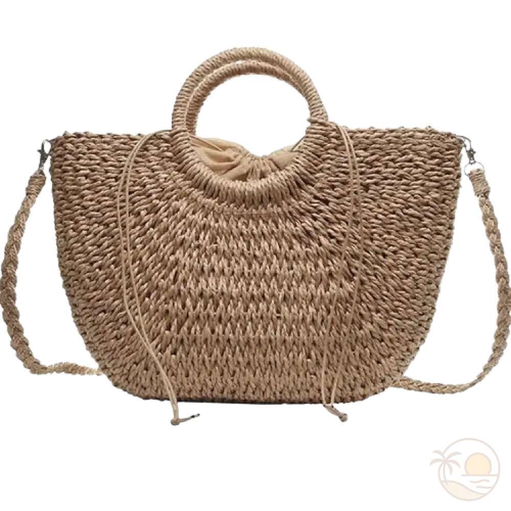sacs panier de plage marron