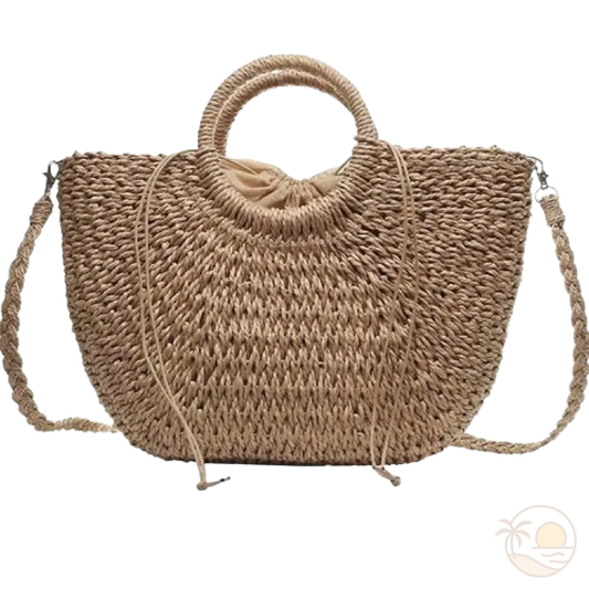 sacs panier de plage marron