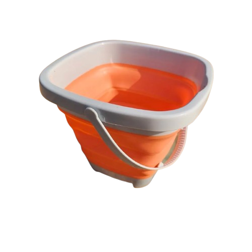 seau de plage pliable orange