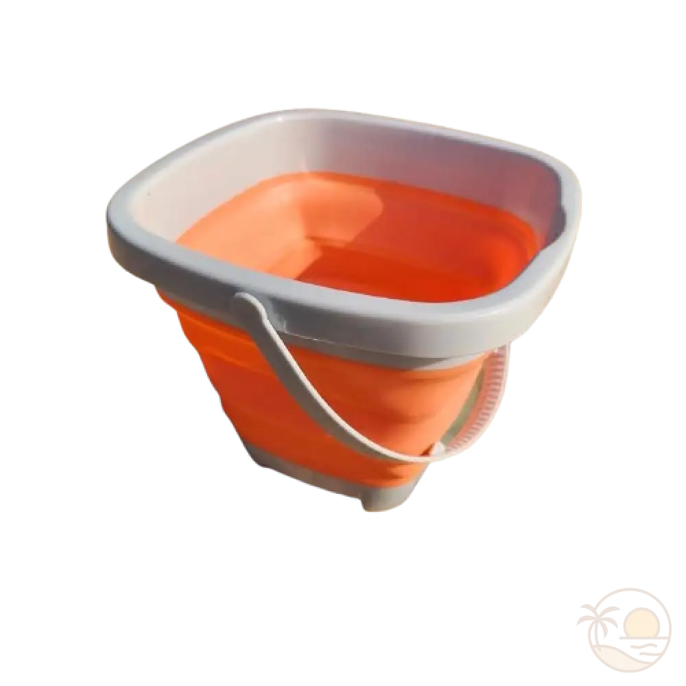 seau de plage pliable orange