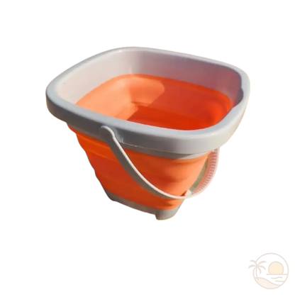 seau de plage pliable orange