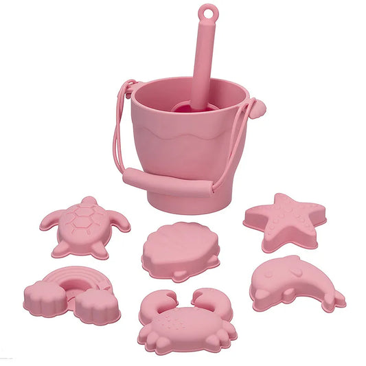 seau de plage rose