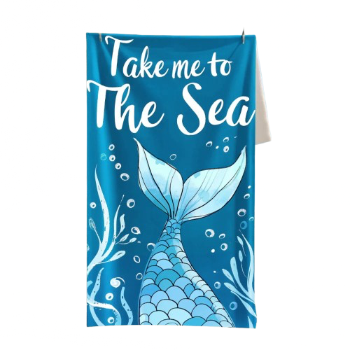 serviette de plage anti sable take me to the sea