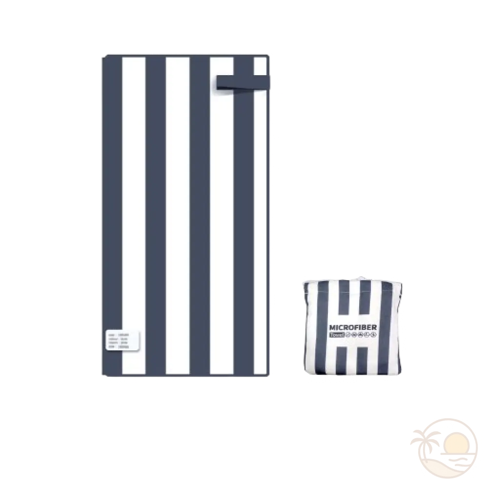 serviette de plage bleu marine