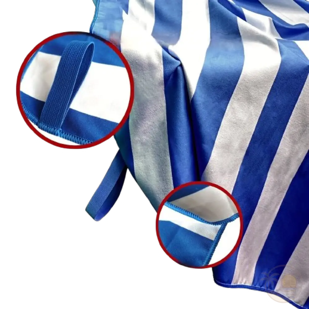 serviette de plage bleu zoom tissu