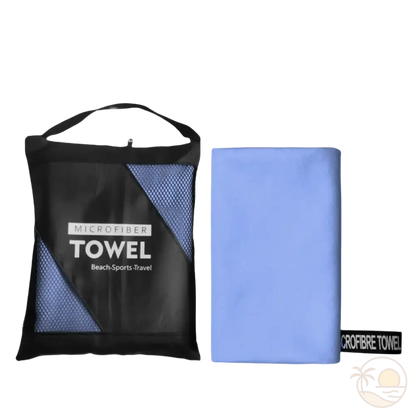 serviette de plage en microfibre parme