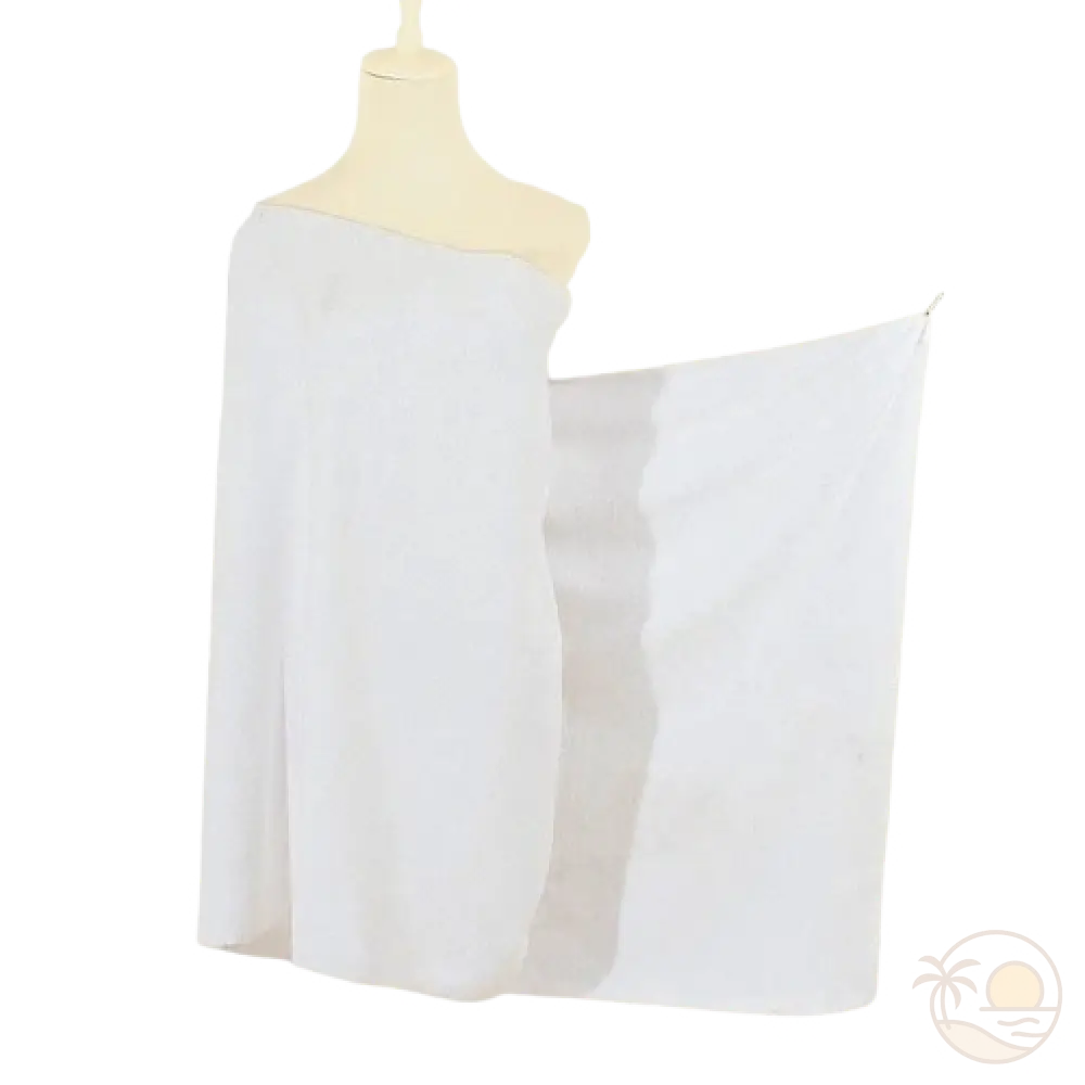 serviette de plage epaisse blanc