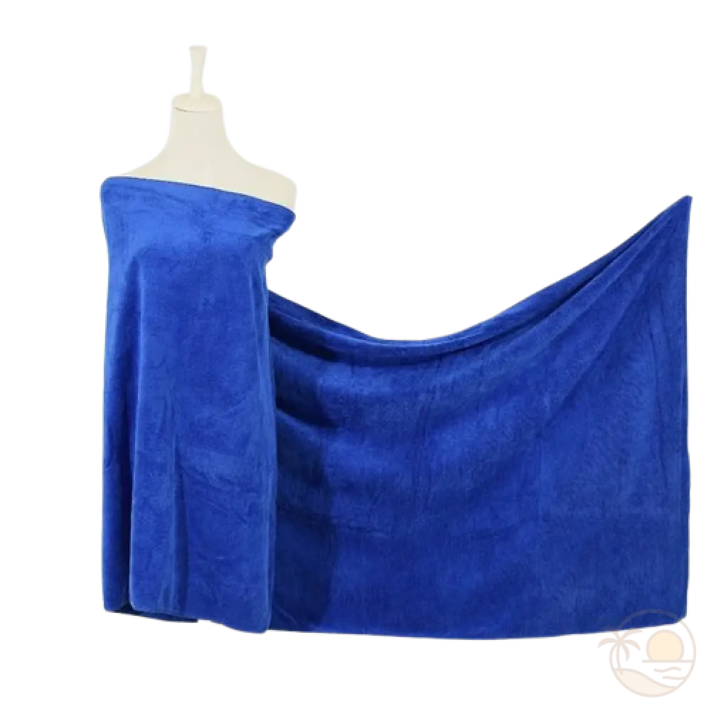 serviette de plage epaisse bleu