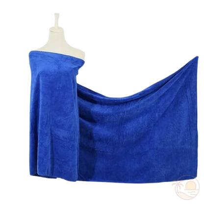 serviette de plage epaisse bleu
