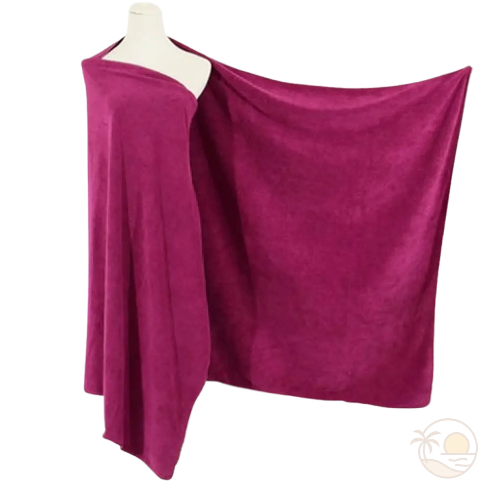 serviette de plage epaisse bordeaux
