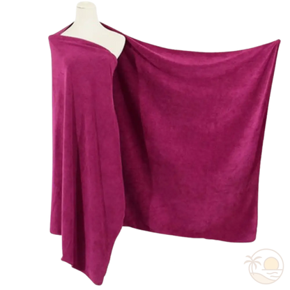 serviette de plage epaisse bordeaux