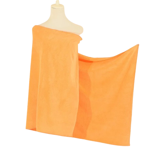 serviette de plage epaisse orange