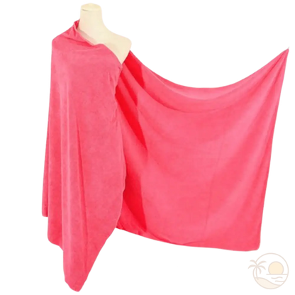 serviette de plage epaisse rose