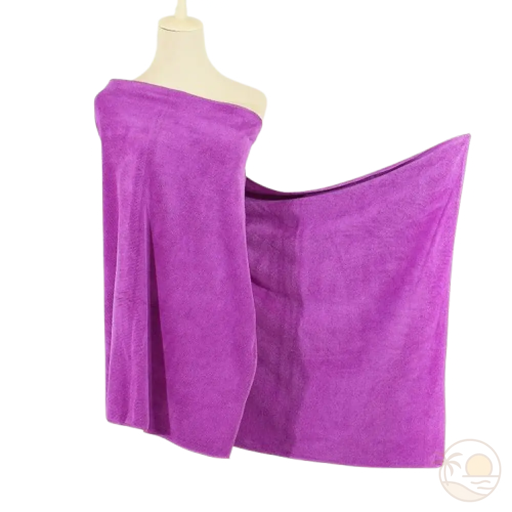serviette de plage epaisse violet