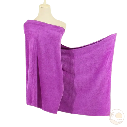 serviette de plage epaisse violet
