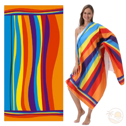 serviette de plage fine femme 1