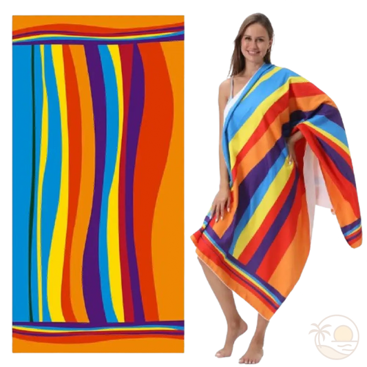 serviette de plage fine femme 1