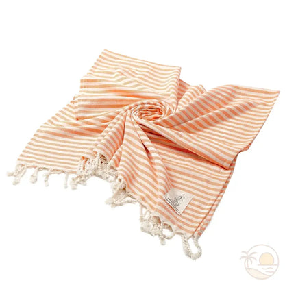 serviette de plage fouta orange