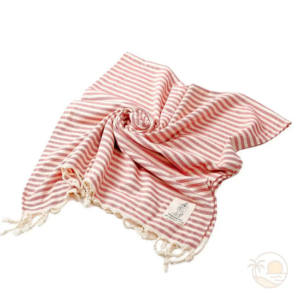 serviette de plage fouta rouge
