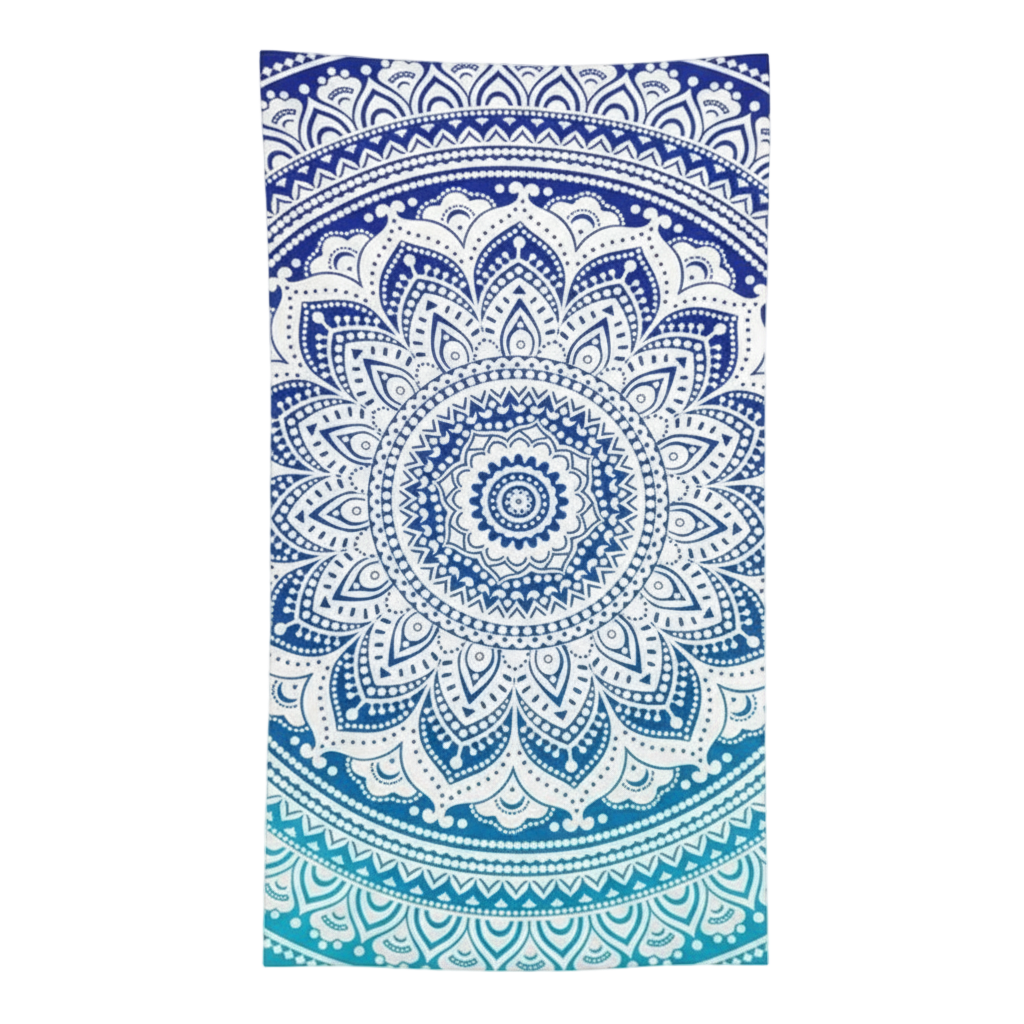 serviette de plage microfibre ouverte