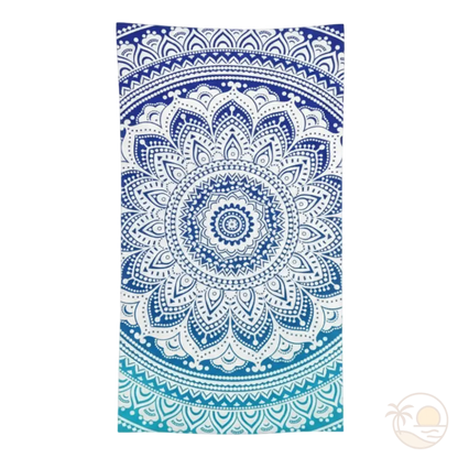 serviette de plage microfibre ouverte