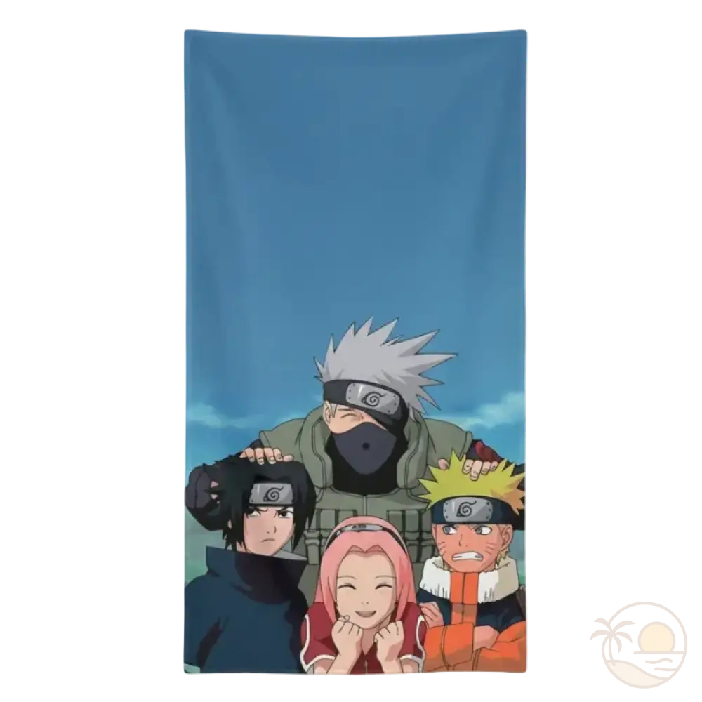 serviette de plage naruto equipe 7