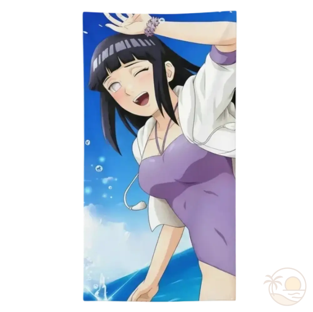 serviette de plage naruto hinata hyuga
