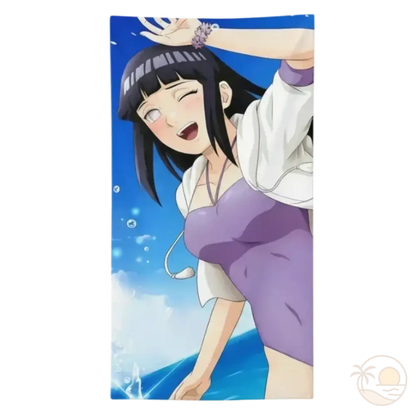 serviette de plage naruto hinata hyuga
