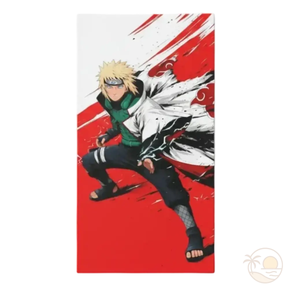 serviette de plage naruto minato namikaze attaque