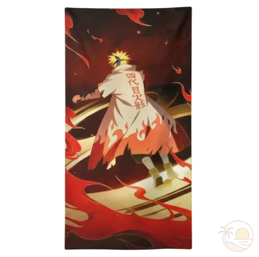 serviette de plage naruto minato namikaze hokage
