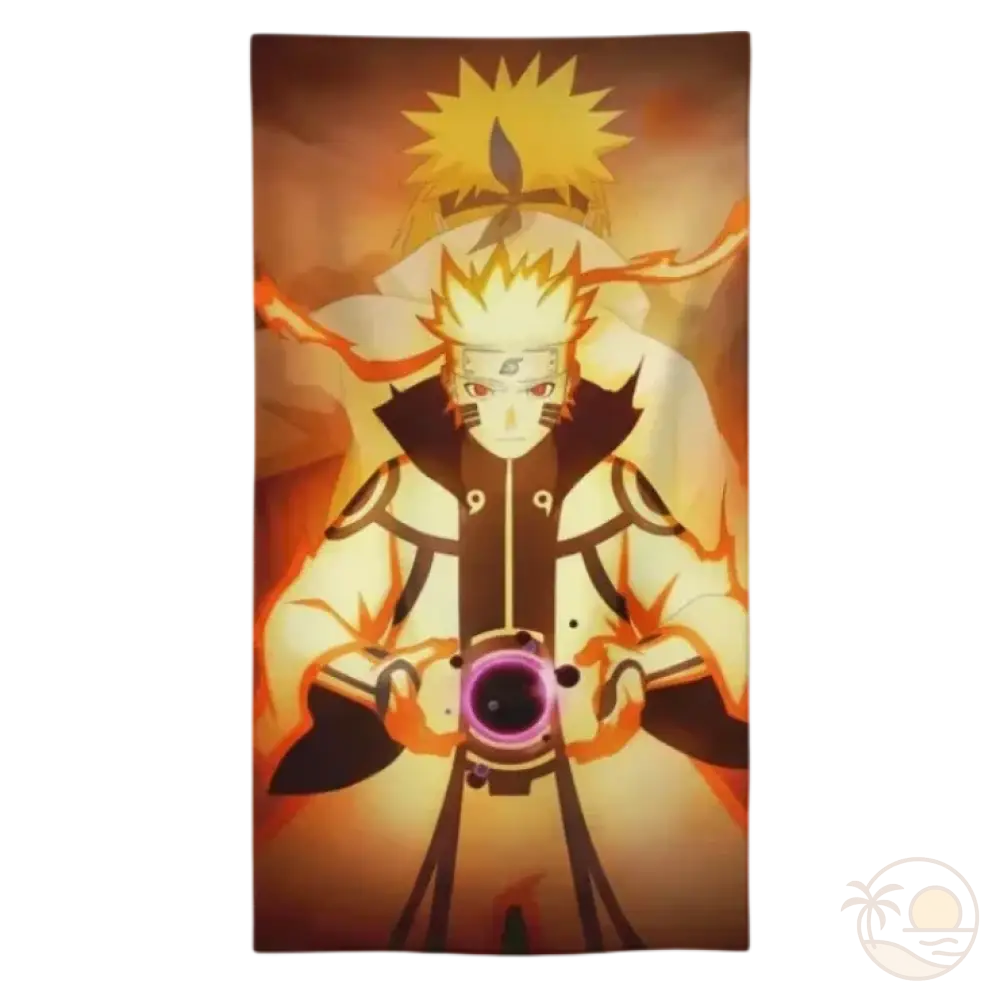 serviette de plage naruto naruto uzumaki mode chakra