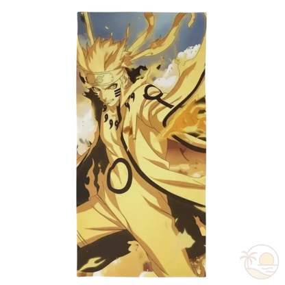 serviette de plage naruto naruto uzumaki mode kurama