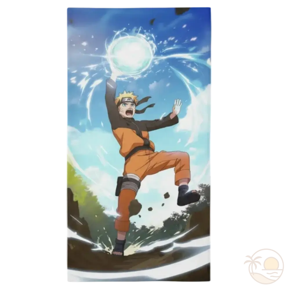 serviette de plage naruto naruto uzumaki rasengan