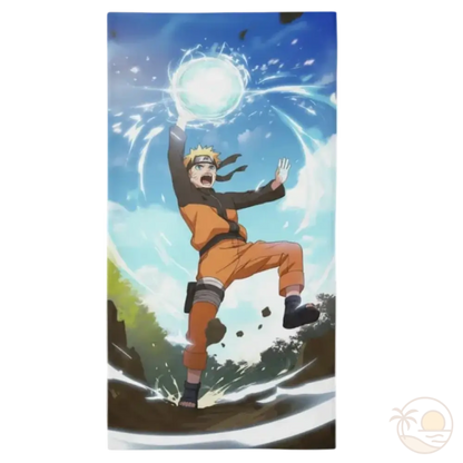 serviette de plage naruto naruto uzumaki rasengan