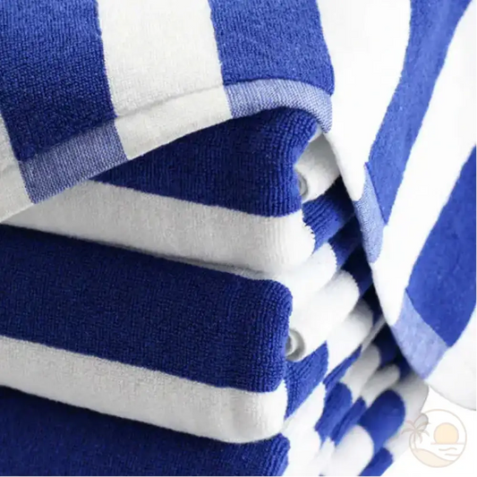 serviette de plage rayee pile