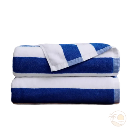 serviette de plage rayee pile pliee