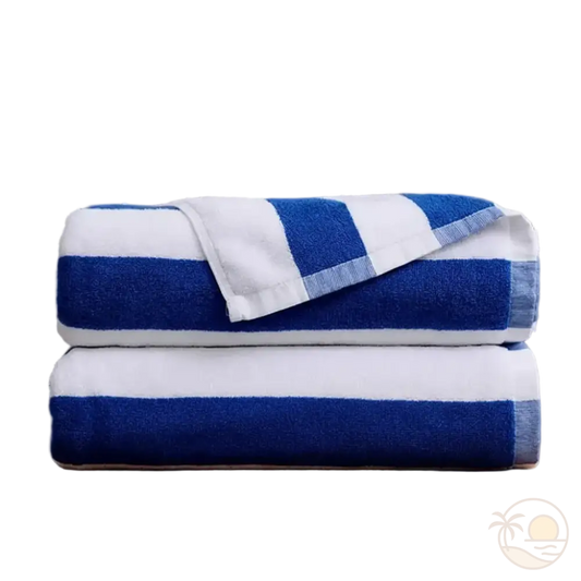 serviette de plage rayee pile pliee