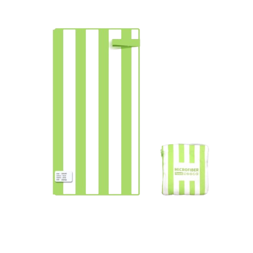 serviette de plage vert