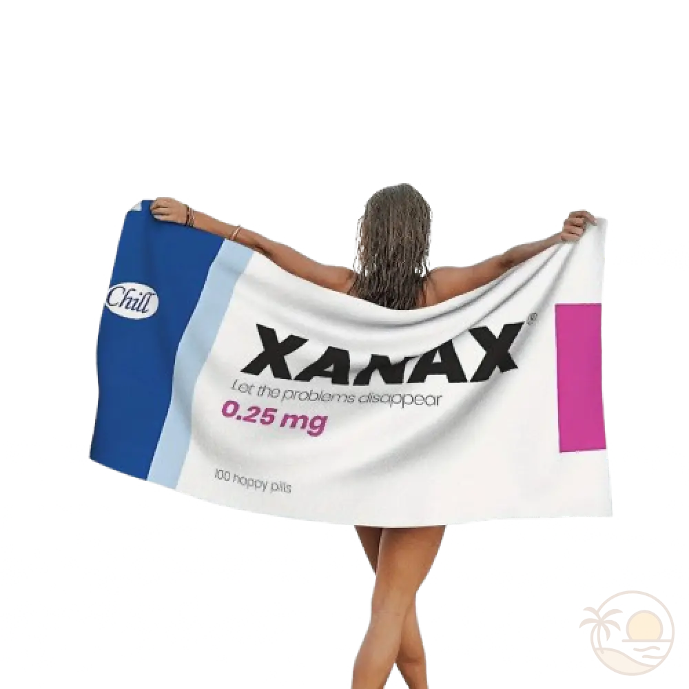 serviette de plage xanax femme