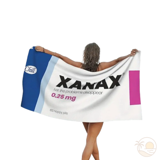 serviette de plage xanax femme
