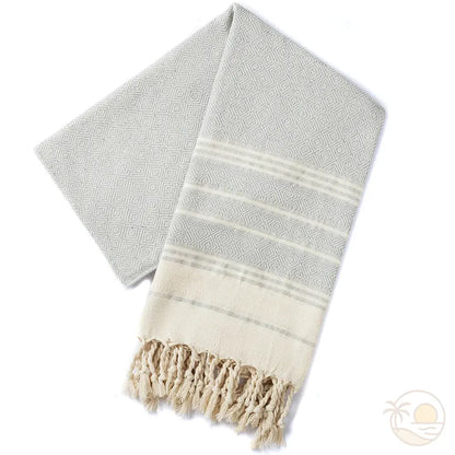 serviette plage fouta gris