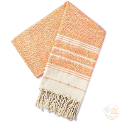 serviette plage fouta orange