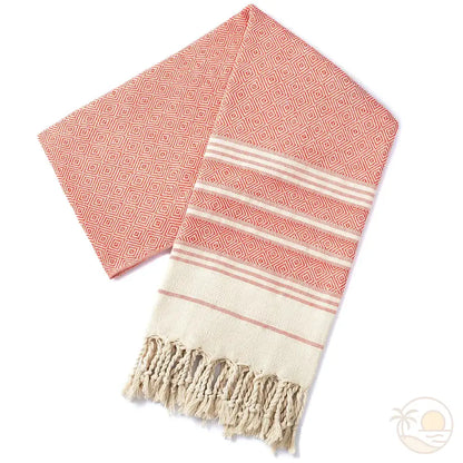 serviette plage fouta rouge